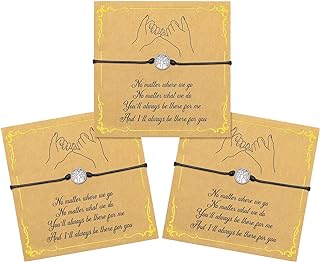 Hicarer Promise Bracelets, Back to School Friendship Bracelets Distance Matching Charm Set for Friends Women Girls Valentine's Day Gift