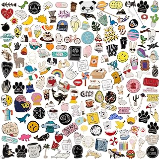 Mixed Enamel Brooch Pins Bulk Set | Decoration Lapel Pin Clothes Accessories Birthday Christmas Festival Gift for Girls Women (Random Style)