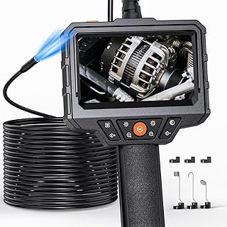 SKYEAR Endoscope Camera with 4.3'' HD 1080P Screen, 8 Adjustable LED Lights, and IP67 Waterproof Rating for Industrial and Home Inspections. Ideal for DIY Enthusiasts and Professionals