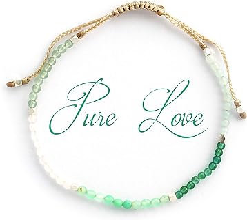 Aura Bracelet Collection for Women - 2mm SMALL (TINY) BEADS, Healing Crystals, Gemstones, and 925 Solid Silver Beads - Essential Women's Real Stone Bracelets