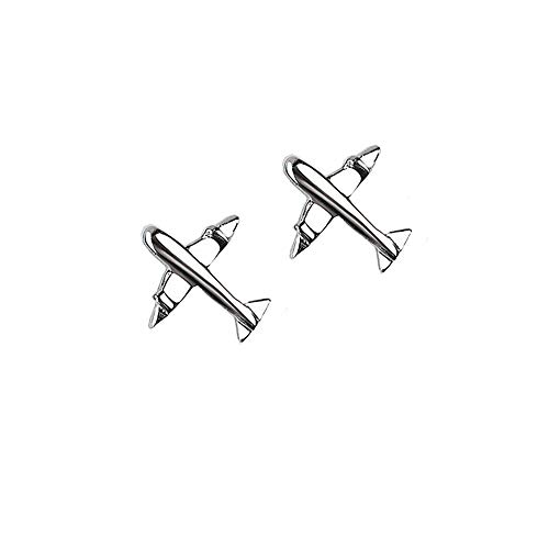 Tiny Airplane Stud Earrings Cute Aircraft Frog Fox Giraffe Earrings for Women Men Girls