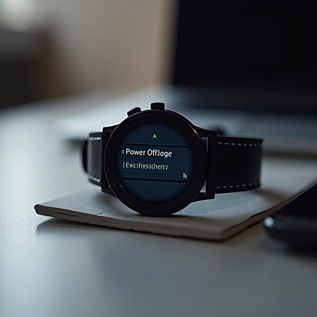como apagar smartwatch samsung