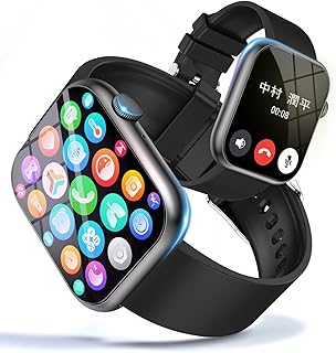 Bareasのスマートウォッチ、Bluetooth通話機能と2.0インチHD大画面、軽量で薄型。日常管理に最適なスポーツウォッチ。