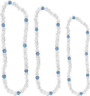 Baseball Necklace for Men Ball Chain Necklace Discoball Necklace Rhinestone Beaded Necklace Competitive Ball Players Necklace Athletes Cool Gifts for Baseball Players Lovers