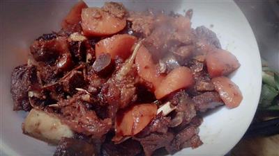 羊排炖胡萝卜的制作方法