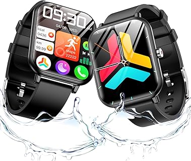 KUKUYAスマートウォッチ、Bluetooth通話＆1.9インチHD大画面、超軽量設計、メッセージ通知機能で日常やスポーツに最適