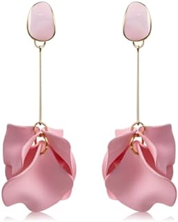 45 styles Bohemian Long Acrylic Petal Flower Statement Floral Leopard Print Tassel Drop Dangle Earrings For Women and Girls