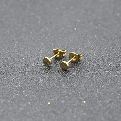 3 Pairs Titanium Stud Earrings Set, Hypoallergenic Women Earrings Nickel Free Earrings for Sensitive Ears Classic Dainty Girls Earring Studs