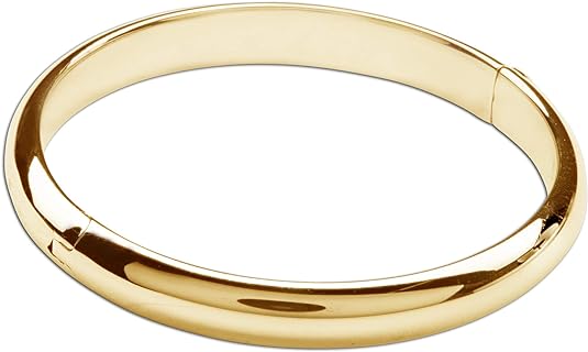 14K Gold-Plated Bangle Bracelet for Babies, Toddlers, Children, Kids, Teens and Women