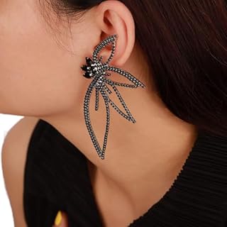 Dainty Full Rhinestones Studs Earrings Statement Huge Butterfly Earrings Big Wings Earrings Hoop Bar Prom Earrings for Women for Women And Girls