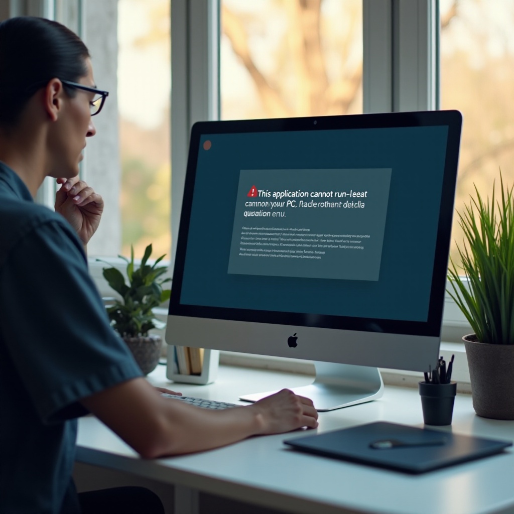 Résoudre l'erreur 'Cette application ne peut pas s'exécuter sur votre PC'