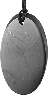 Shungite mineral Pendant "Goodness" - Authentic Russian Shungite black mineral necklace - Handmade - Tolvu