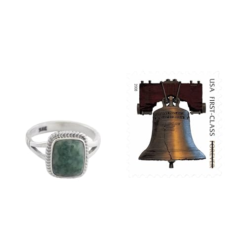 NOVICA Artisan Handmade Jade Cocktail Ring .925 Sterling Silver Single Stone Guatemala Hemlock Desert Sage 'Life Divine'