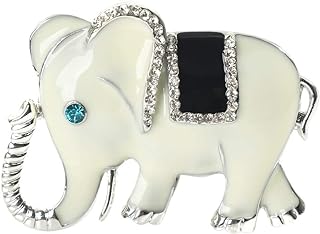 Exquisite Silver Colors Elephant Brooch Pins Rhinestone Brooches For Women Jewelry Fashion Suit Accessories