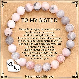 Beaded Bracelet for Women Inspirational Gifts to My Mom Daughter Gramdma Sister Best Friends Birthday Gift Nature Stone Bracelet
