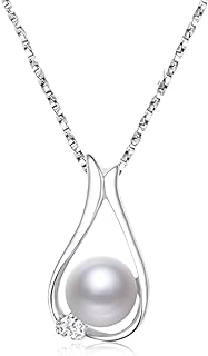 Pearl Necklaces,Gifts for women wife, Pearls Pendant Necklace, Christmas day Gifts for Mom Wife Girlfriend Her, Anniversary Birthday gifts Fine Jewelry Valentine's Day Mothers Day Gifts for mom