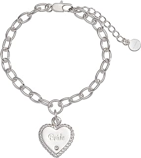 Alex and Ani Bride Adjustable Chain Charm Bracelet, Shiny Silver Finish, Chain Length 6.5 to 8in