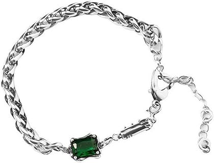 Colorful series European and American creative emerald bracelet 18k gold emerald bracelet