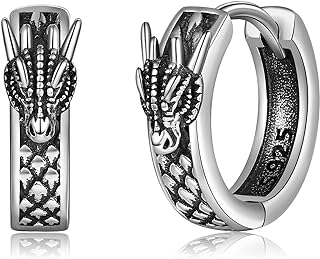 Celtic Knot Huggie Earrings Sterling Silver Lightning Bolt/Star of David/Dachshund/Dolphin/Turtle/Paw Print Small Hoop Earrings Jewelry Gifts for Women Girls