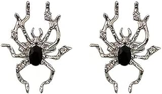Halloween Spider Earrings for Women Girls Black Spider Stud Earring Halloween Earrings for Women Spider Ear Studs Cool Halloween Decorations