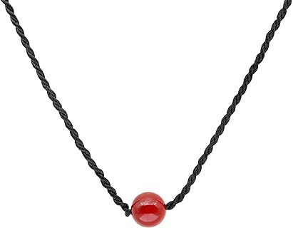 FUTIMELY Red Carnelian Crystal Healing Necklace for Women Girls Natural Fox Agate Necklace Carnelian Gemstone Pendant Necklace