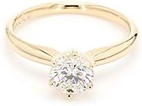 14k Yellow Gold Lab-Grown Diamond Solitaire Wedding Engagement Ring (3/4 cttw, I-J Color, VS2-SI1 Clarity)