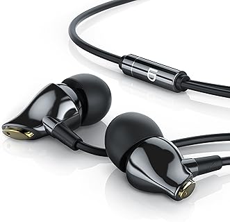 LIAM & DAAN In-Ear Keramik Kopfhörer mit kraftvollem Klang und hoher Geräuschdämmung, 3,5 mm Anschluss, verstärktes Kabel, ideal für Musikliebhaber und Audiogeräte-Nutzer