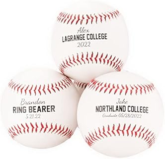 Personalized Baseball Gift, Groomsman Gift Customized Practice Baseball for The Best Man - Official Size- Ring Bearer Gift, Officiant Custom Baseball Wedding Gift