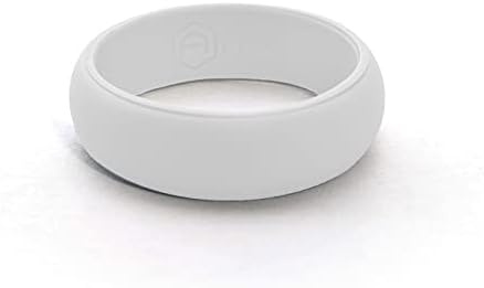 AERA Silicone Wedding Ring Band for Women - Thin, Breathable, Classic Design Rubber Ring (Size 4-9)