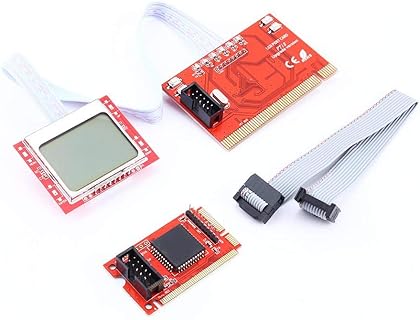 Artist Unknown Notebook PCI Motherboard Analyzer, PTI8 Diagnostic Tester, Compatible with Various Intel and AMD CPUs, Features Voltage Monitoring and MultiPost Technology for Computer Repair Specialists