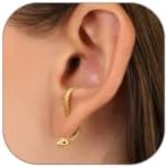 Snake Earrings for Women Silver Gold Snake Dangle Earrings Animal Front Back Stud Serpent Edgy Earrings Punk Grunge Snake Earrings for Women Girls