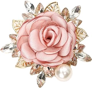 Rose Flower Accessories Brooches Wedding Bridal Bouquet Brooch Pin Hairpin for Women