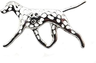 Dalmatian Dog Gift, tie, Lapel Pin, Badge, Brooch in silver colour by CUFFLINKS DIRECT