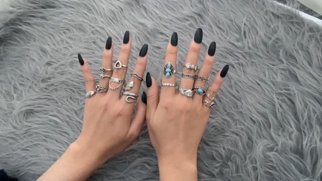 36Pcs Ring Set, Knuckle Rings for Women Girls, Vintage Silver Aesthetic Rings, Turquoise Ring, Crystal Rings, Boho Retro Stone Stackable Ring Sets, Western Jewelry, Gift for Her