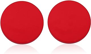 Colorful Acrylic Round Button Stud Earrings for Women & Girls with Push-Back Design in 80s Style Neon