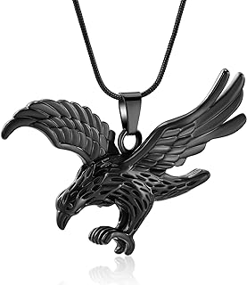 Urn Cremation Necklaces for Ashes Jewelry Eagle Keepsake Pendant Memorial Necklace Ash Holder