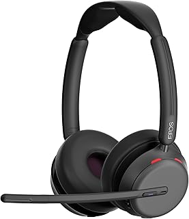 EPOS IMPACT 1060T Professionelles Büro Kabelloses Headset mit verbesserter EPOS AI und BrainAdapt Komfort, Super Wideband, ideal für Microsoft Teams zertifiziert und lange Anrufe