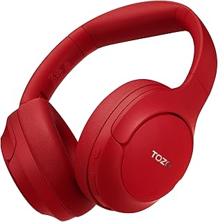 TOZO HT2 Über-Ear-Bluetooth-Kopfhörer mit 60 Std Spielzeit und Hi-Res-Audio, ideal für Pendler und Heimarbeiter, mit anpassbarem EQ und faltbarem Design