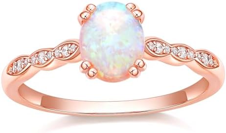 TIGRADE 2CT Engagement Ring for Women Created Lemon Green Fire Oval Opal Wedding Band Halo Promise Ring Size 4-11