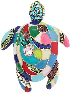 Colorful Alloy Sea Turtle Pin Brooch for Men and Women - Ideal for Jackets, Clothing, and Bags - Fashionable & Stylish Symbol of Longevity