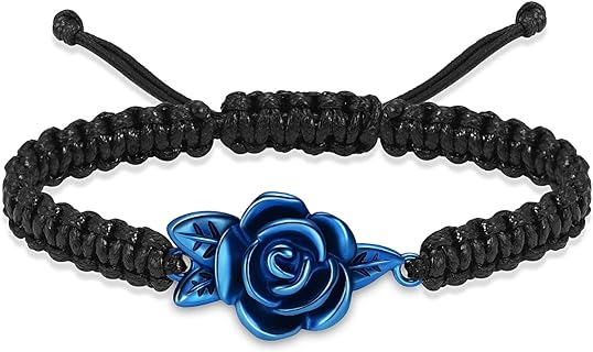 Cord Chain Stainless Steel Adjustable Memorial Bangle Bracelet with Lobster Clasp & Flower Urn Charm for Ash Keepsake - Unisex