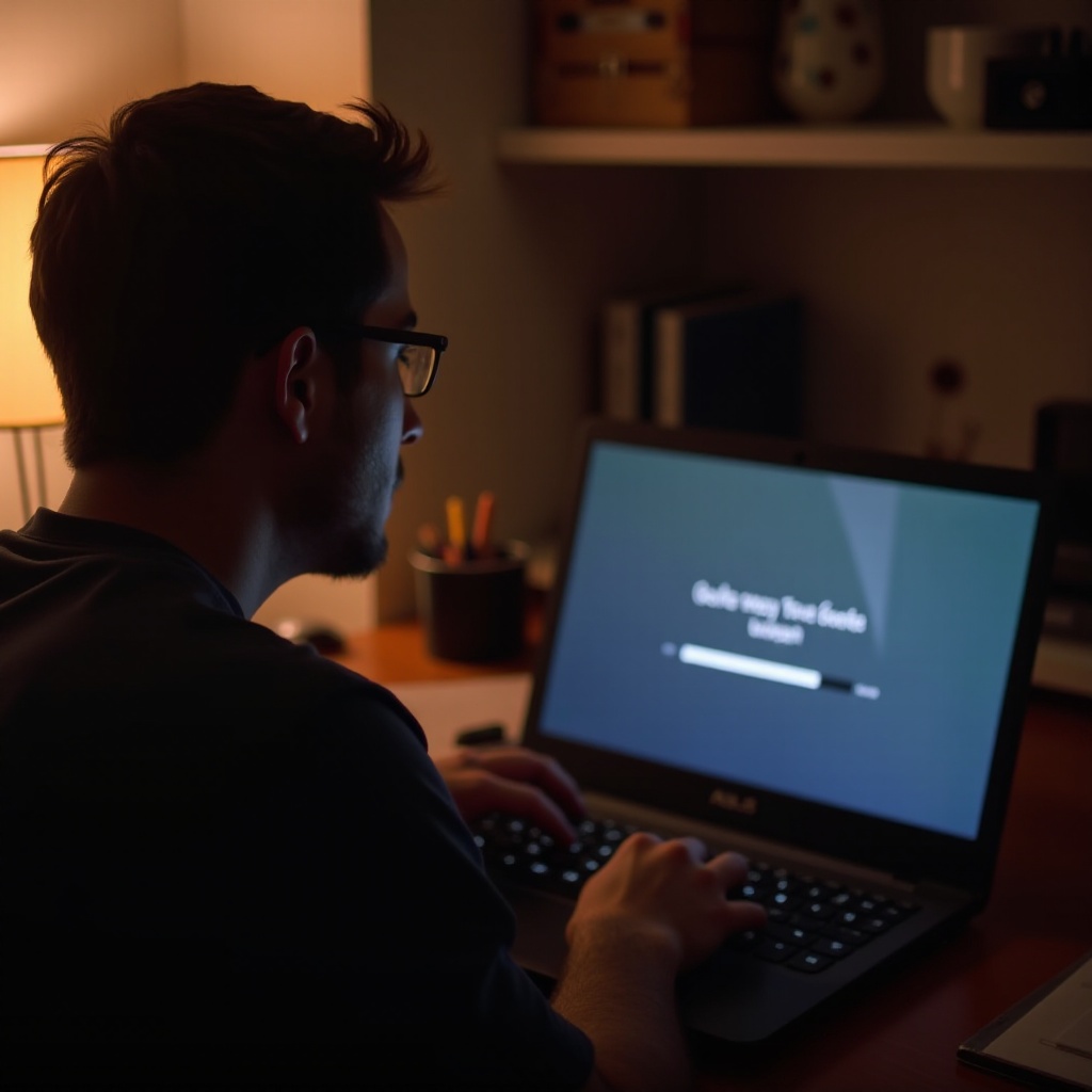 ordinateur portable asus bloqué sur mise à jour