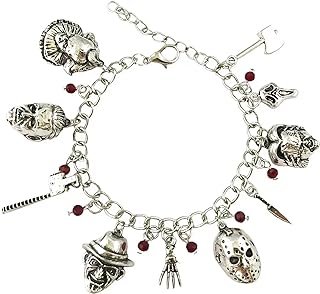 Lobster Claw Clasp Horror Charm Bracelet with Box Chain – Unique Alloy Gift for Women