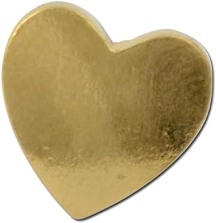 Vintage Gold Heart Brooch with Sturdy Clasp for Women and Men - USA-Made, Heart-Shaped Lapel Pin Ideal for Various Occasions and Apparel - Perfect Valentine's or Mother's Day Gift