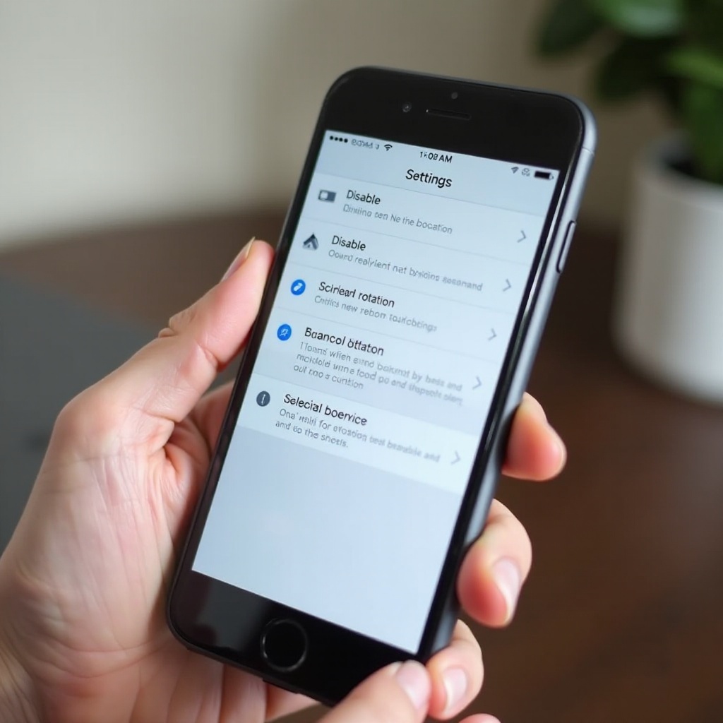 smartphone bildschirm drehen