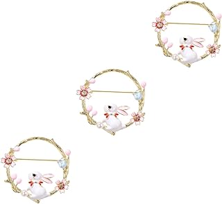 SEWACC 2pcs Rabbit Brooch Animal Gifts Lovely Rabbit Brooch Retro Gifts Bunny Ornament Lady Gifts Bunny Brooch