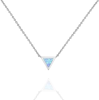 PAVOI 14K Gold Plated Created Opal Necklace | Opal Necklaces for Women