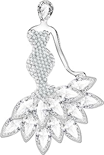 KristLand - Cute Cat Elegant Mermaid Austrian Crystals Rhinestone Women Corsage Pin Brooches Pin