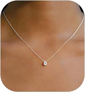 14K Gold Plated Teardrop Pendant Necklace with C-Link Chain and Lobster Clasp featuring Cubic Zirconia for Women, Elegant and Sophisticated Design