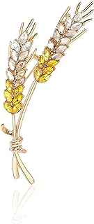 Ukrainian Flag Brooch Creative High Beauty Wheat Ear Breast Pin Simple Suit Coat Fashion Breast Flower Pin Accessories